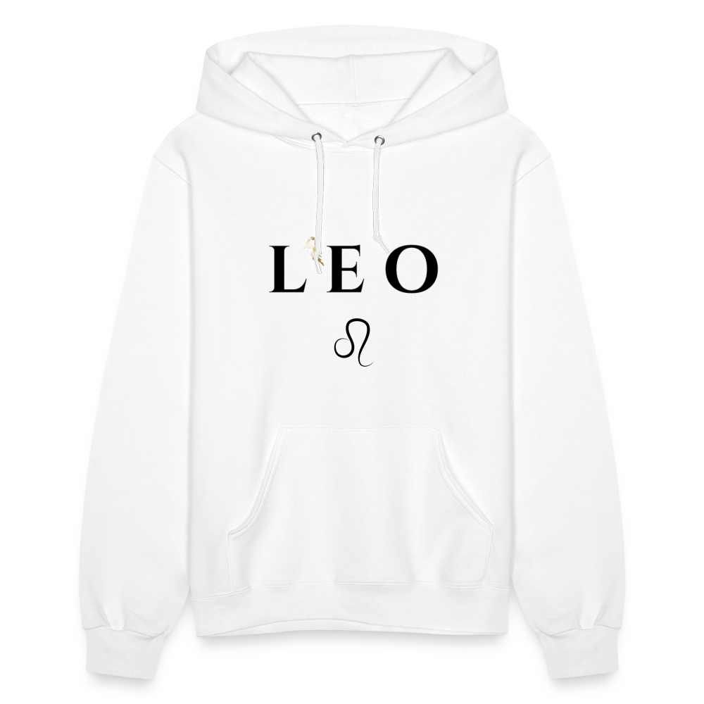 Leo Zodiac Hoodie - white