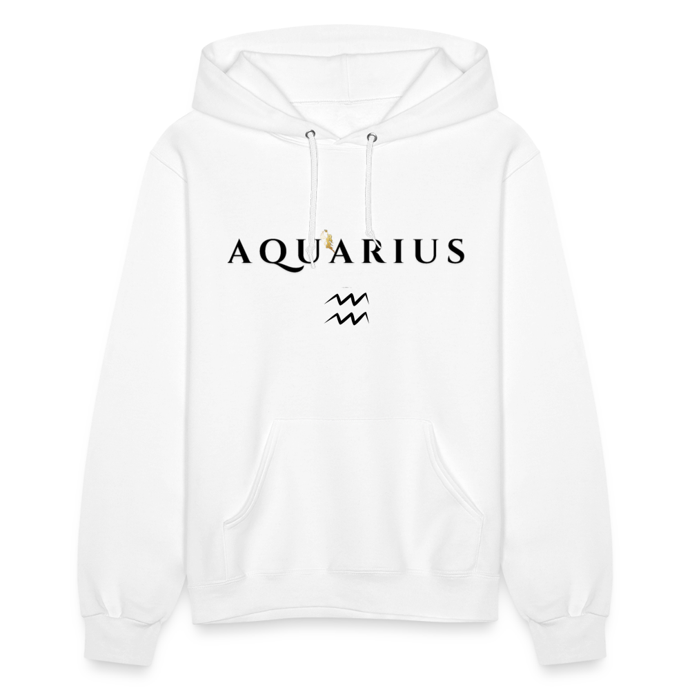 Aquarius Zodiac Hoodie - white